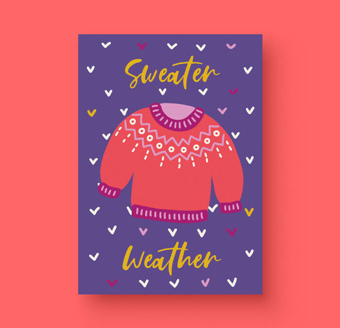 Karte „Sweater Weather“